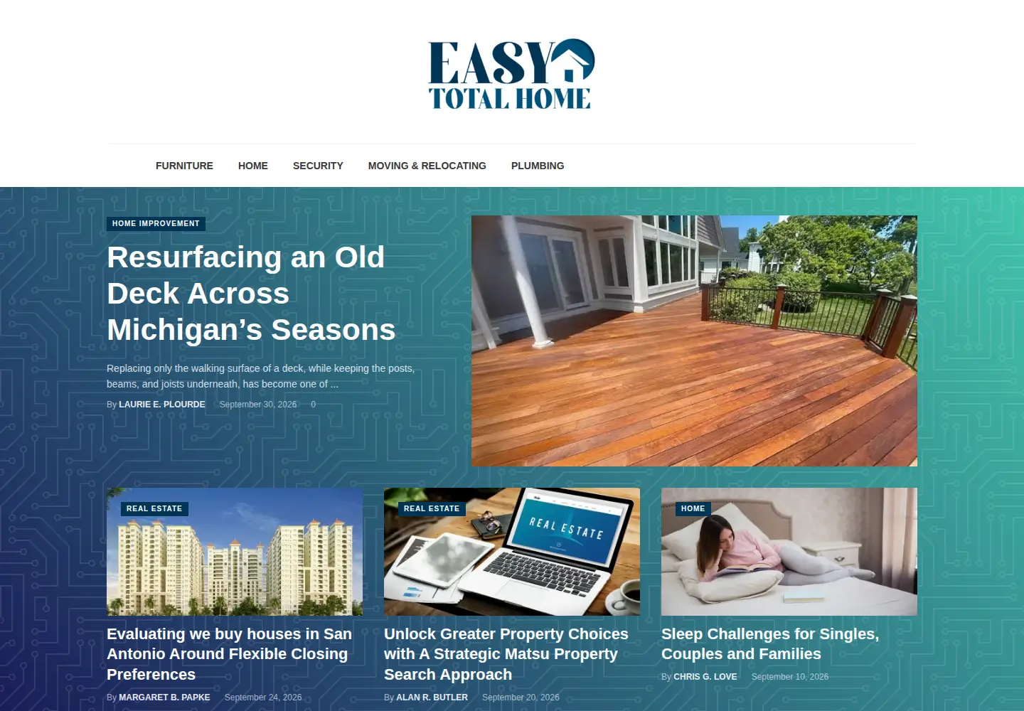 Screenshot of easytotalhome.com