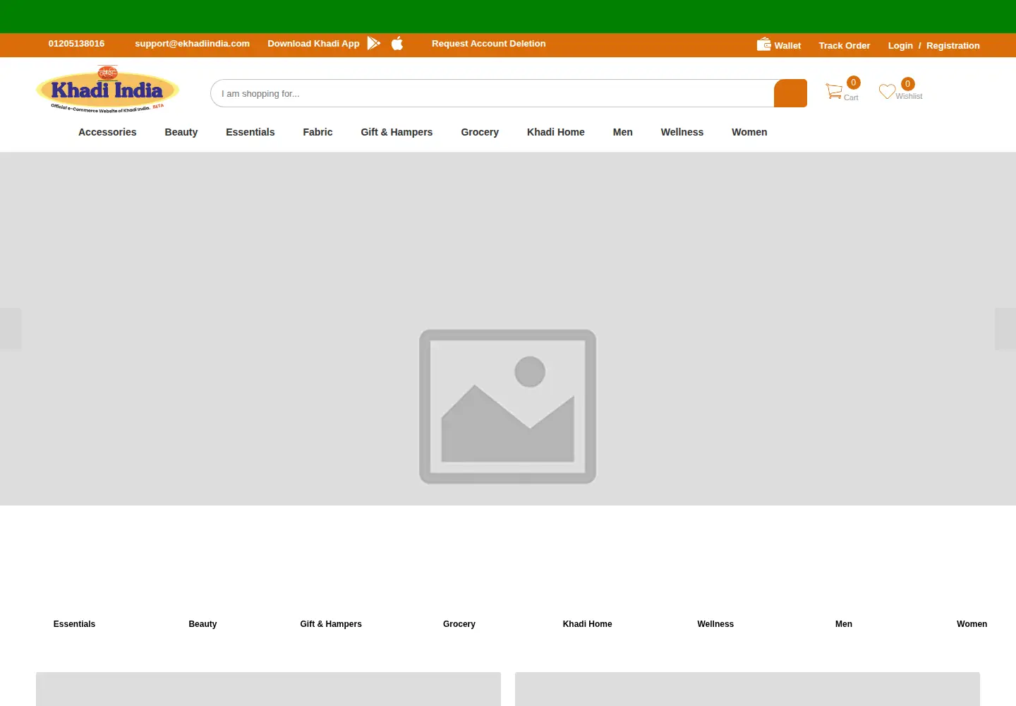 Screenshot of ekhadiindia.com