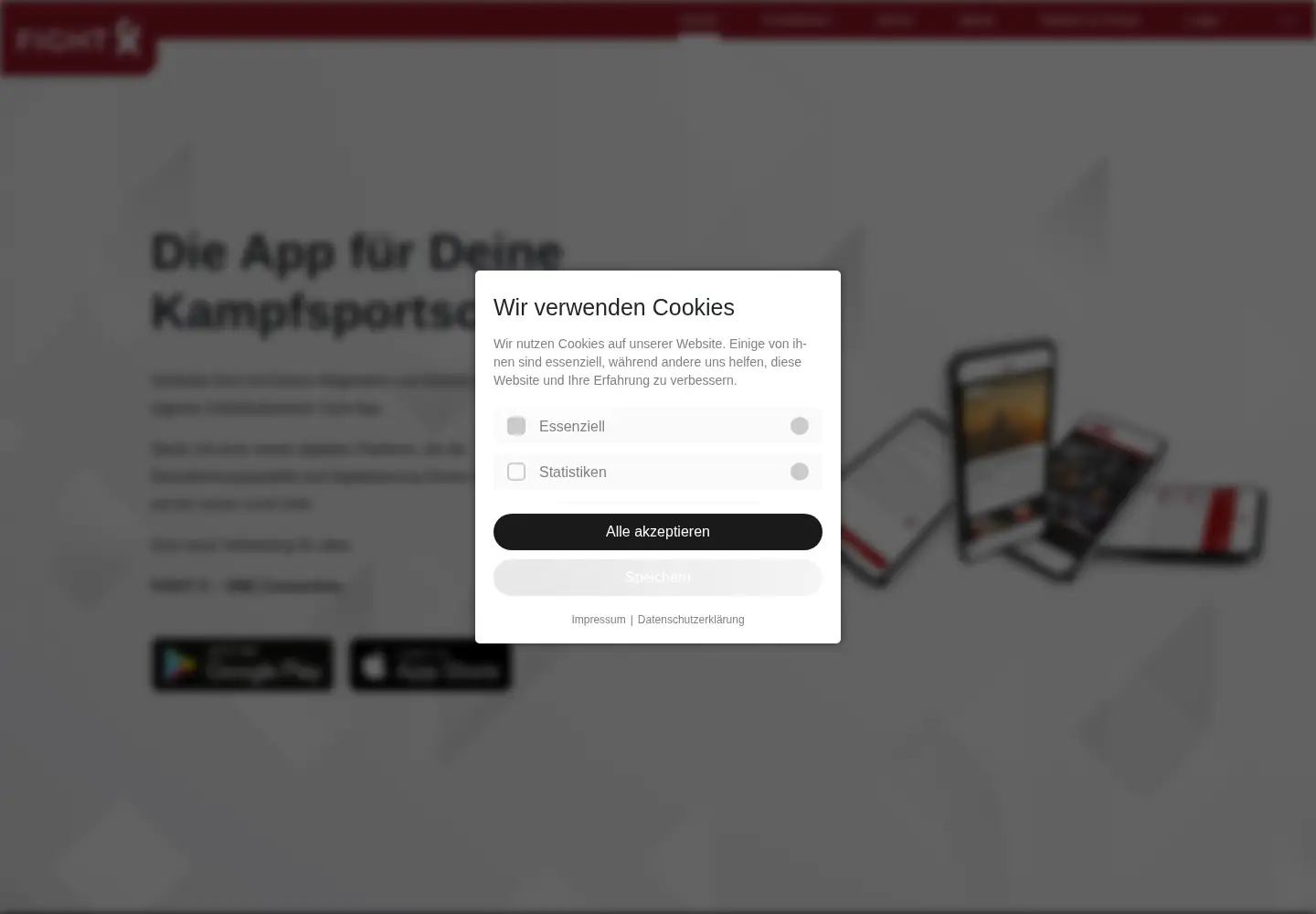 Screenshot of fightx-app.com
