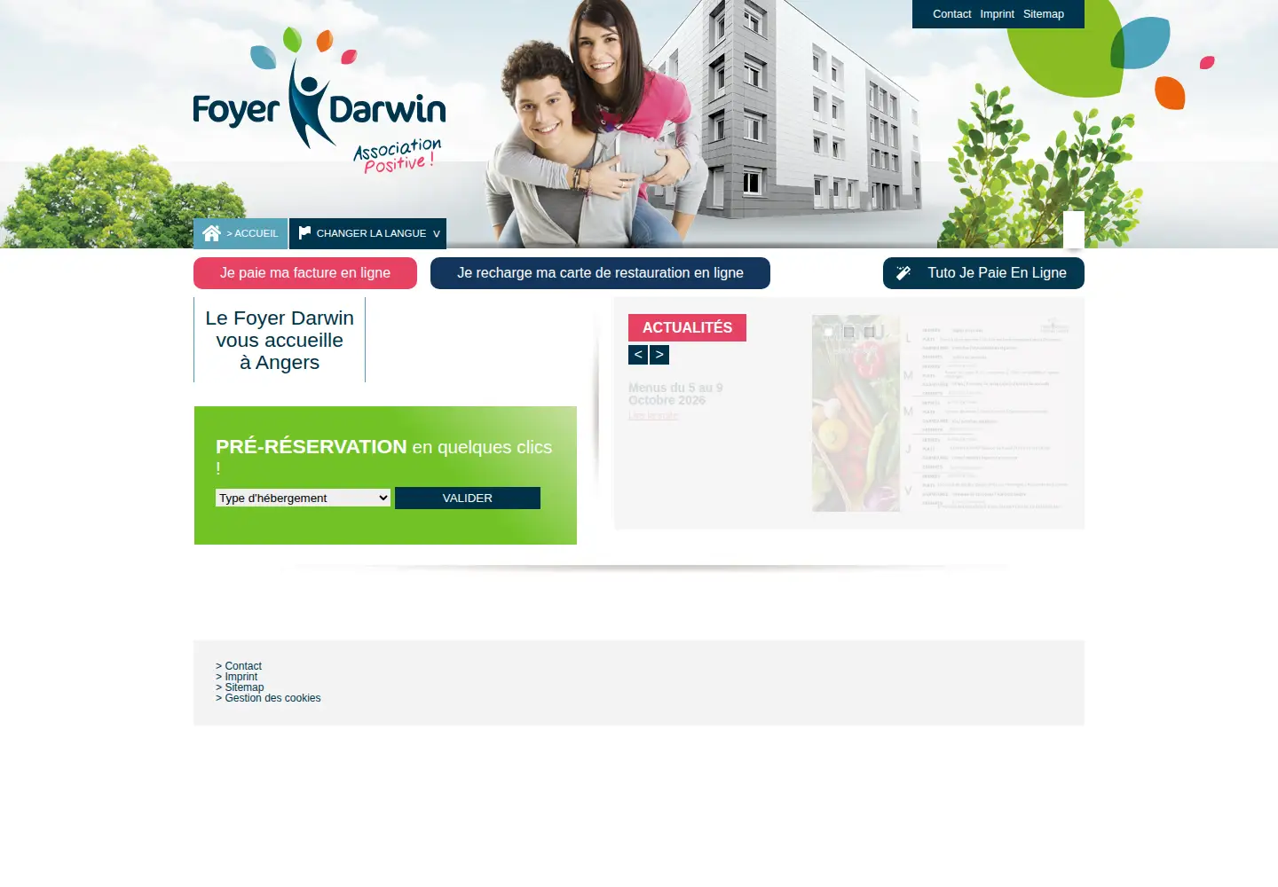 Screenshot of foyerdarwin.com