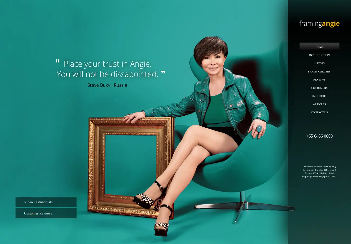 Screenshot of framingangie.com