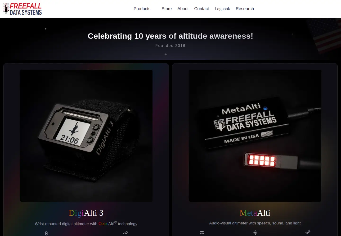 Screenshot of freefalldatasystems.com