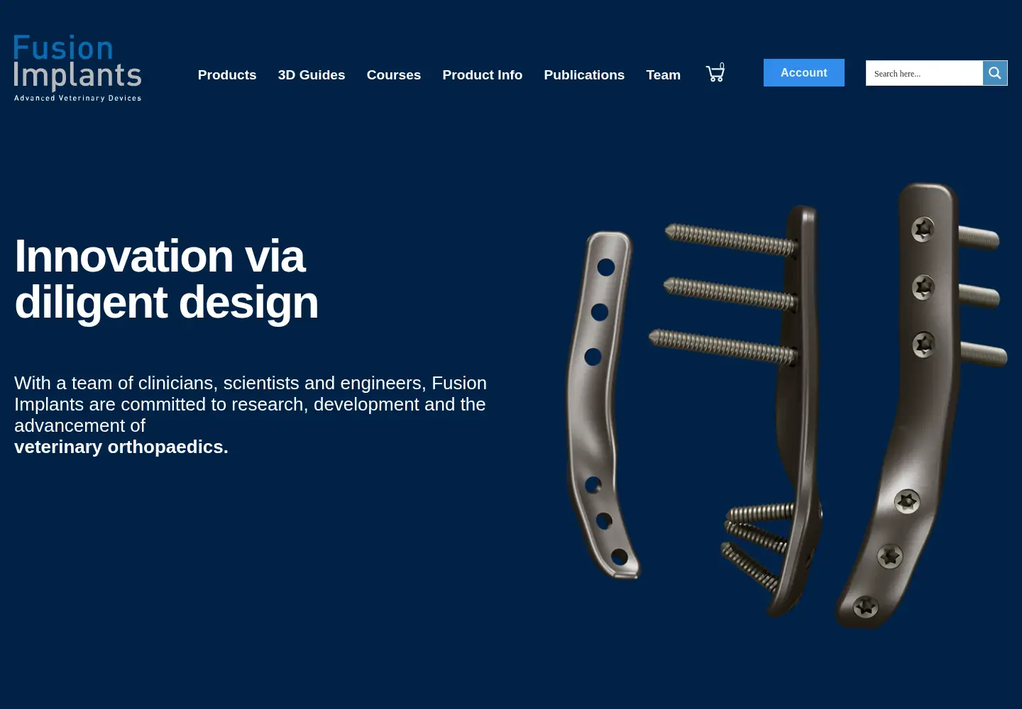 Screenshot of fusionimplants.com