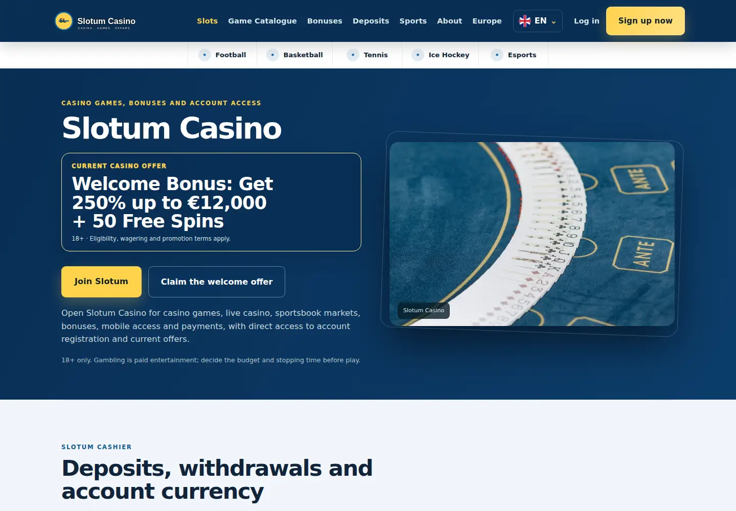 Screenshot of slotum.eu