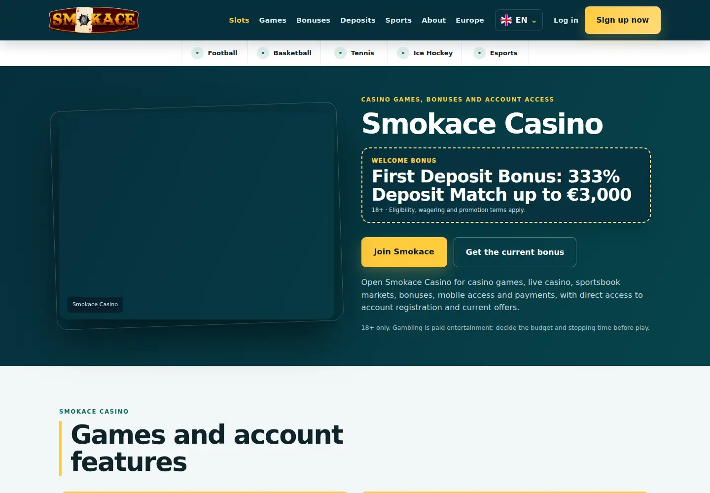 Screenshot of smokace.eu