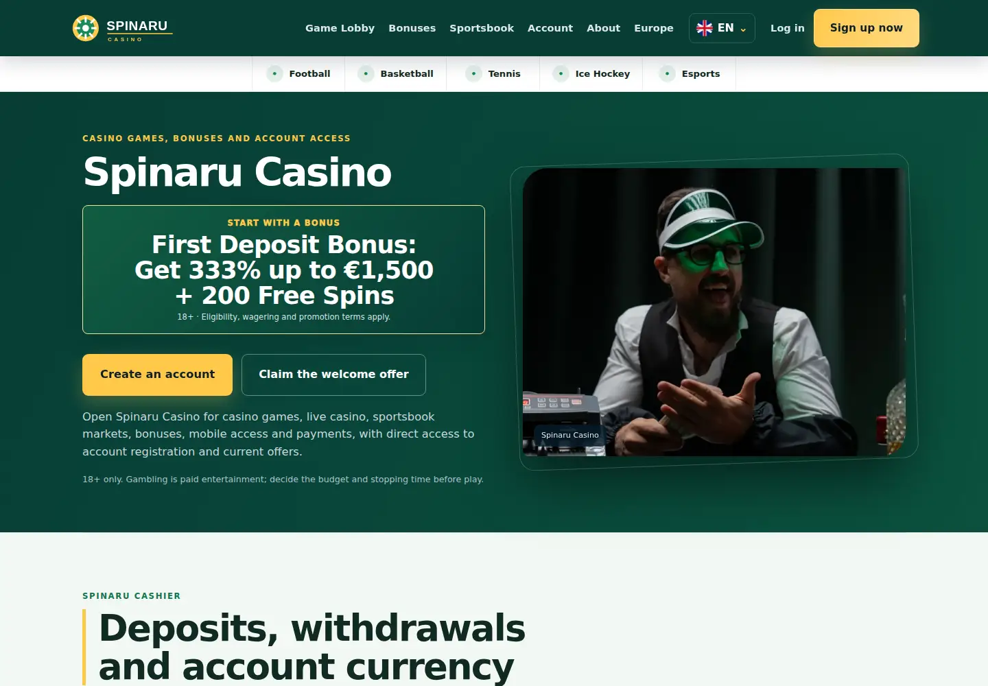 Screenshot of spinaru.eu