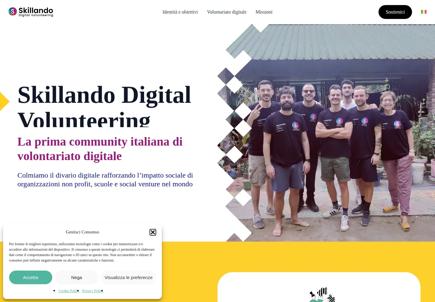 Captured homepage of skillando.org in the current scan