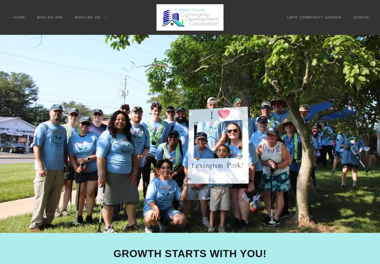 Captured homepage of stmaryscdc.org in the current scan