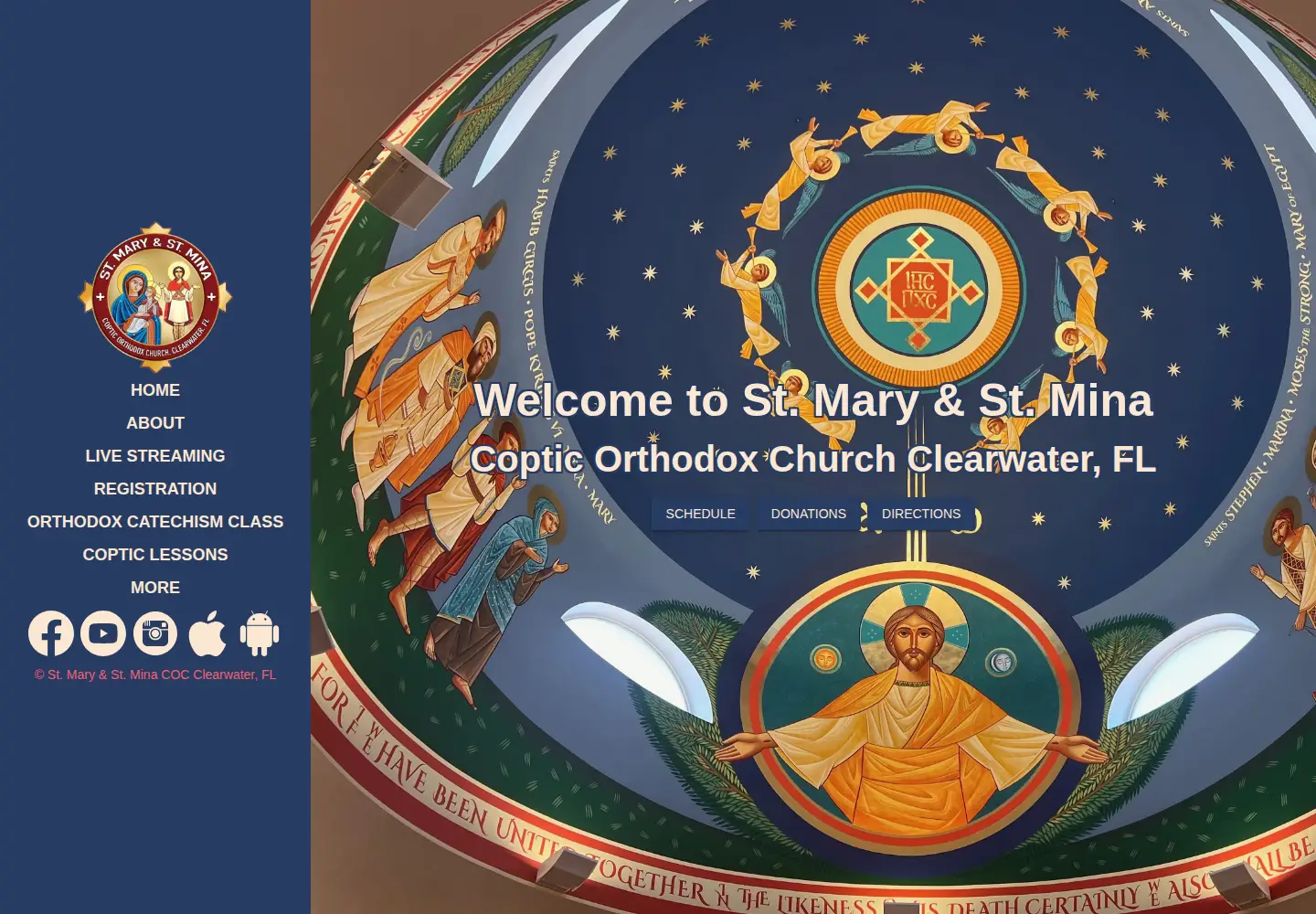 Screenshot of stmarystmina.org