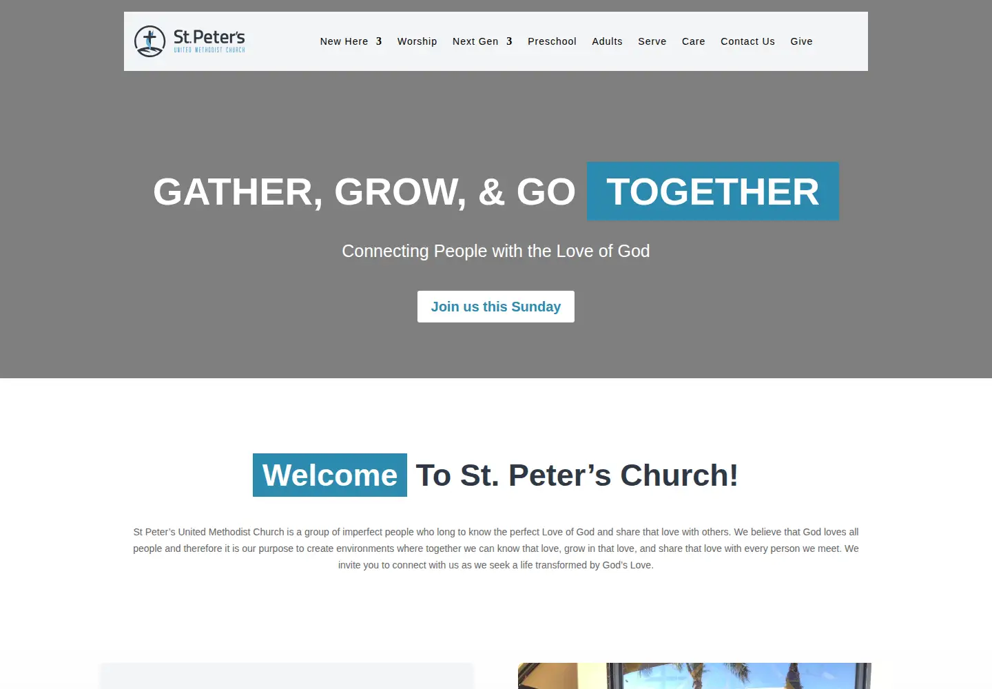 Screenshot of stpeters-umc.org