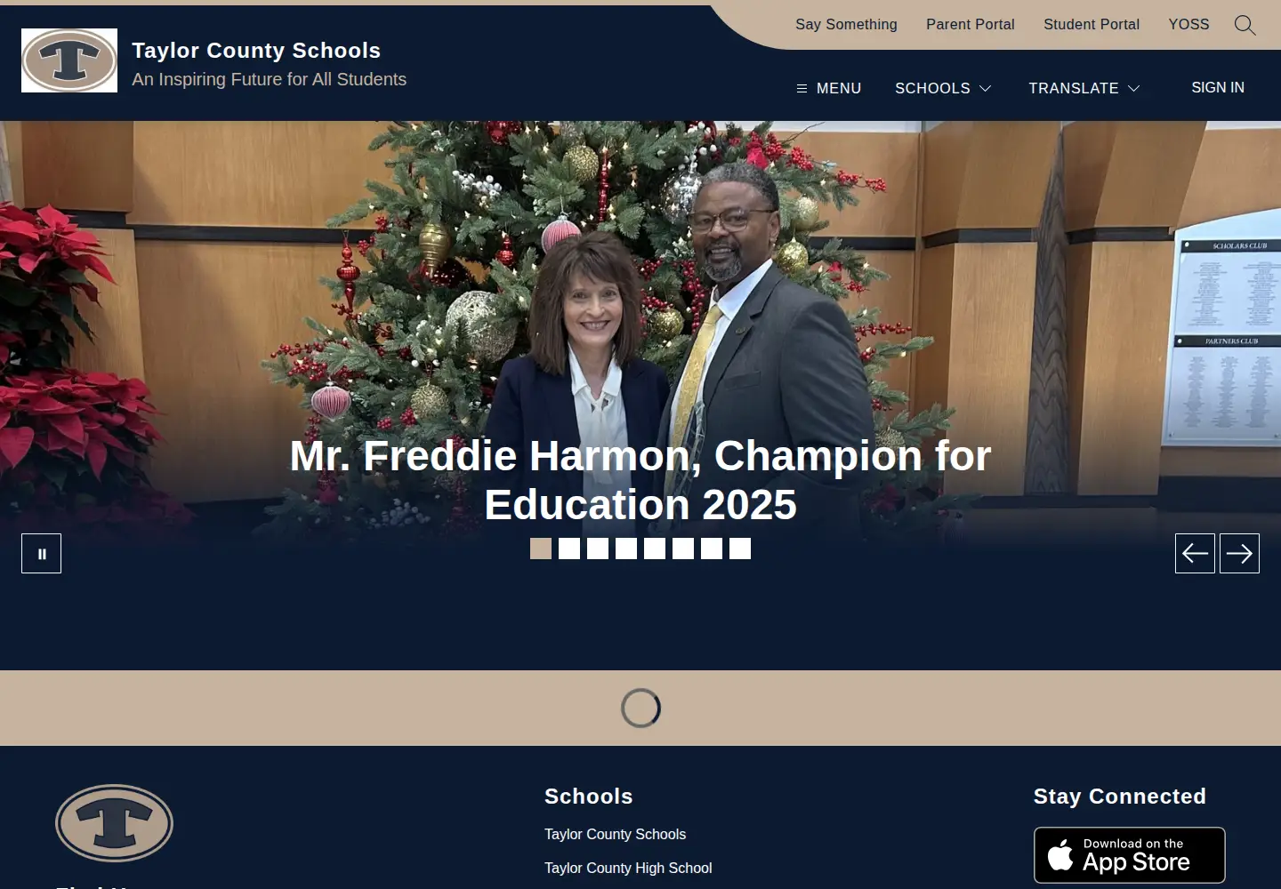 Screenshot of taylorcountyschools.org