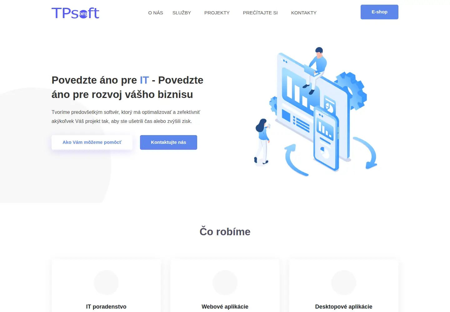 Captured homepage of tpsoft.org in the current scan