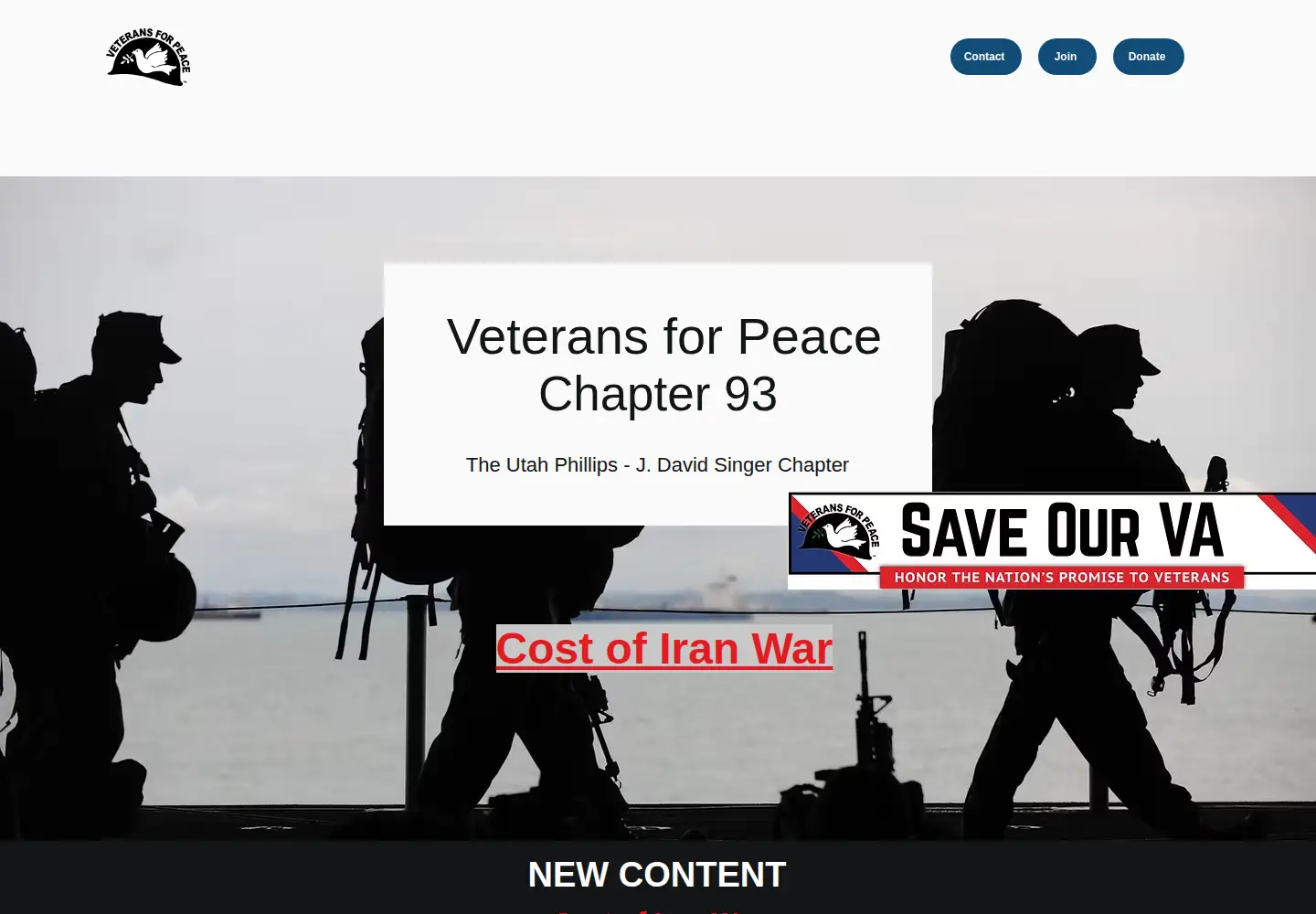 Captured homepage of vfp93.org in the current scan