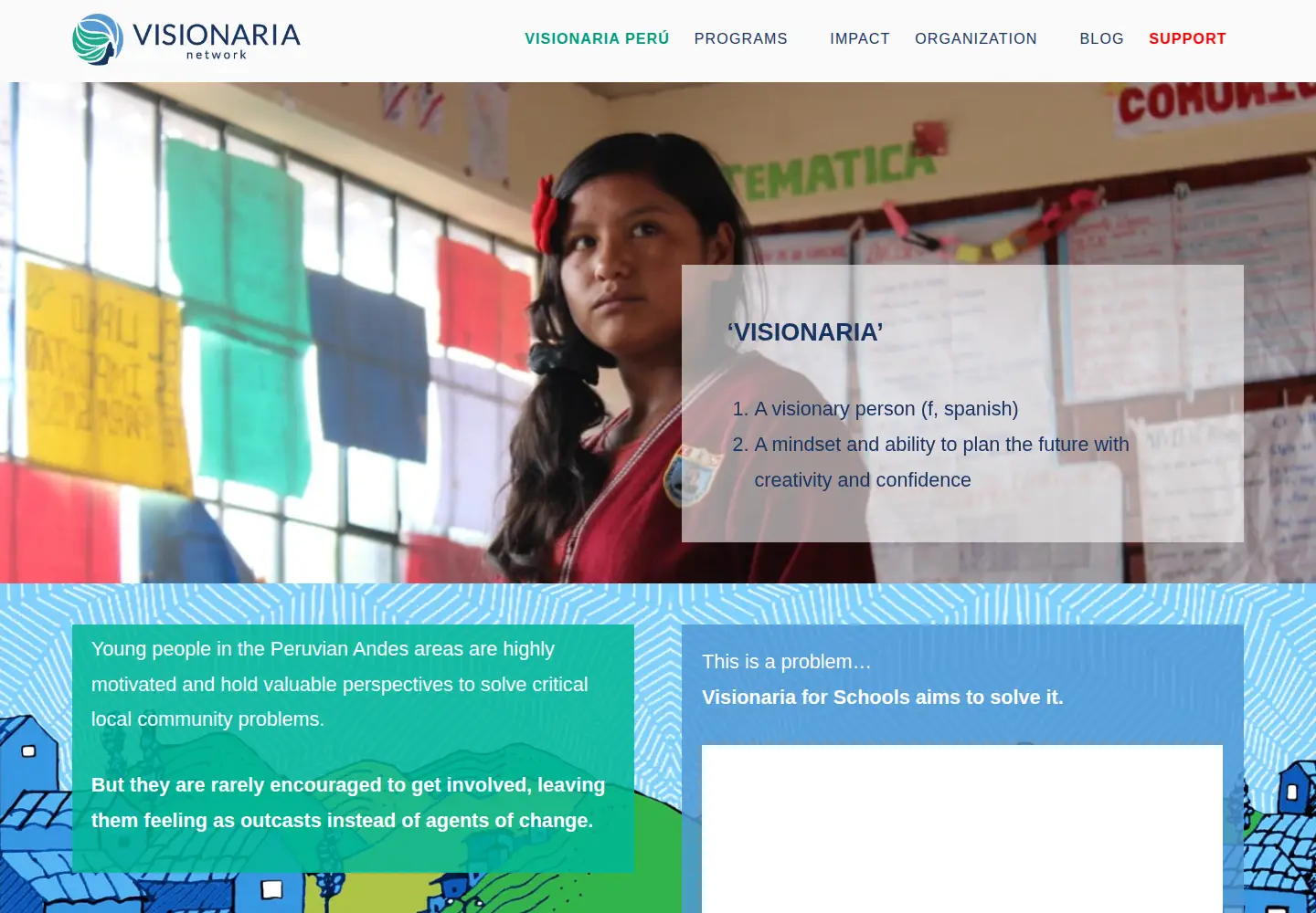 Screenshot of visionarianetwork.org