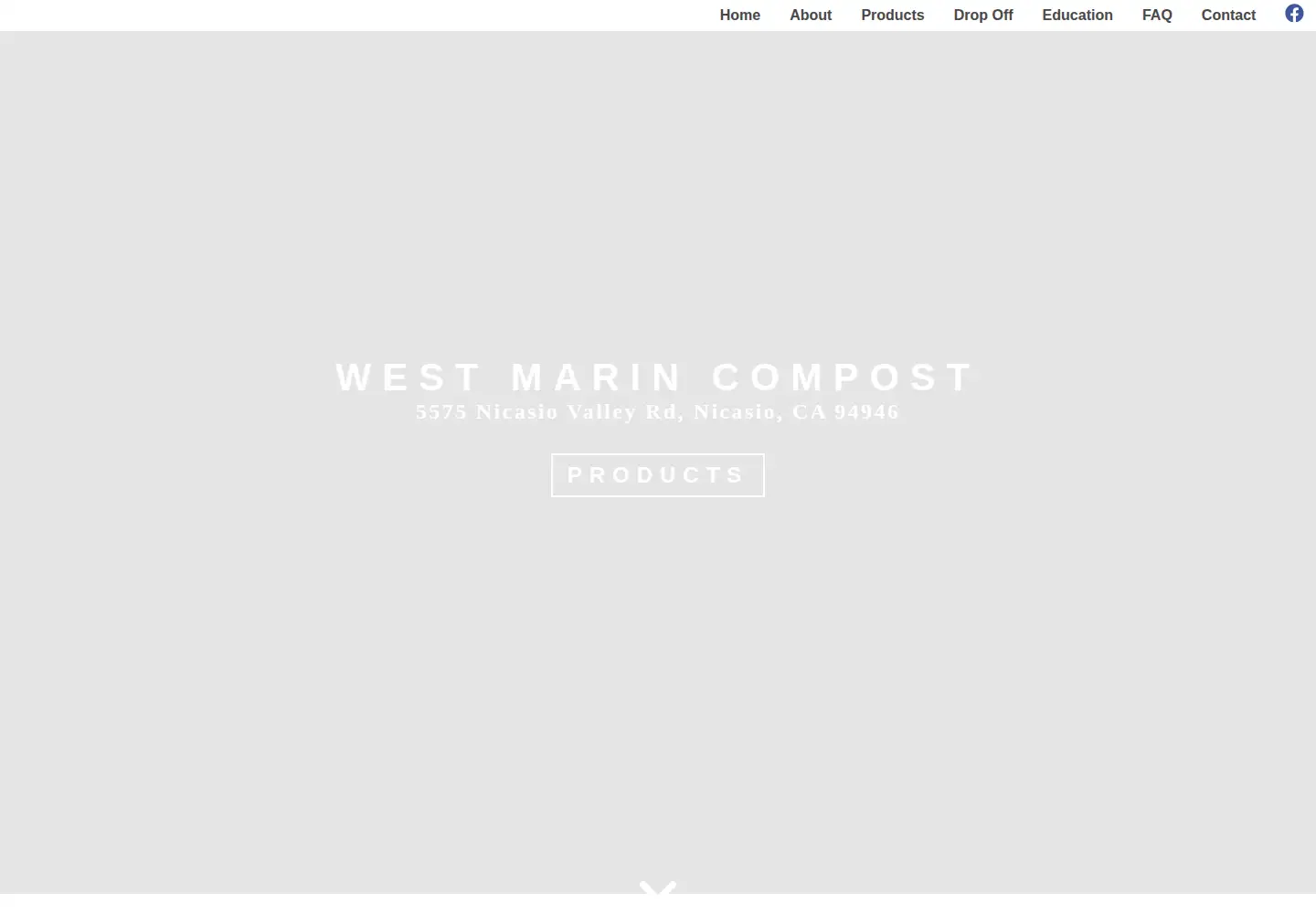 Captured homepage of westmarincompost.org in the current scan