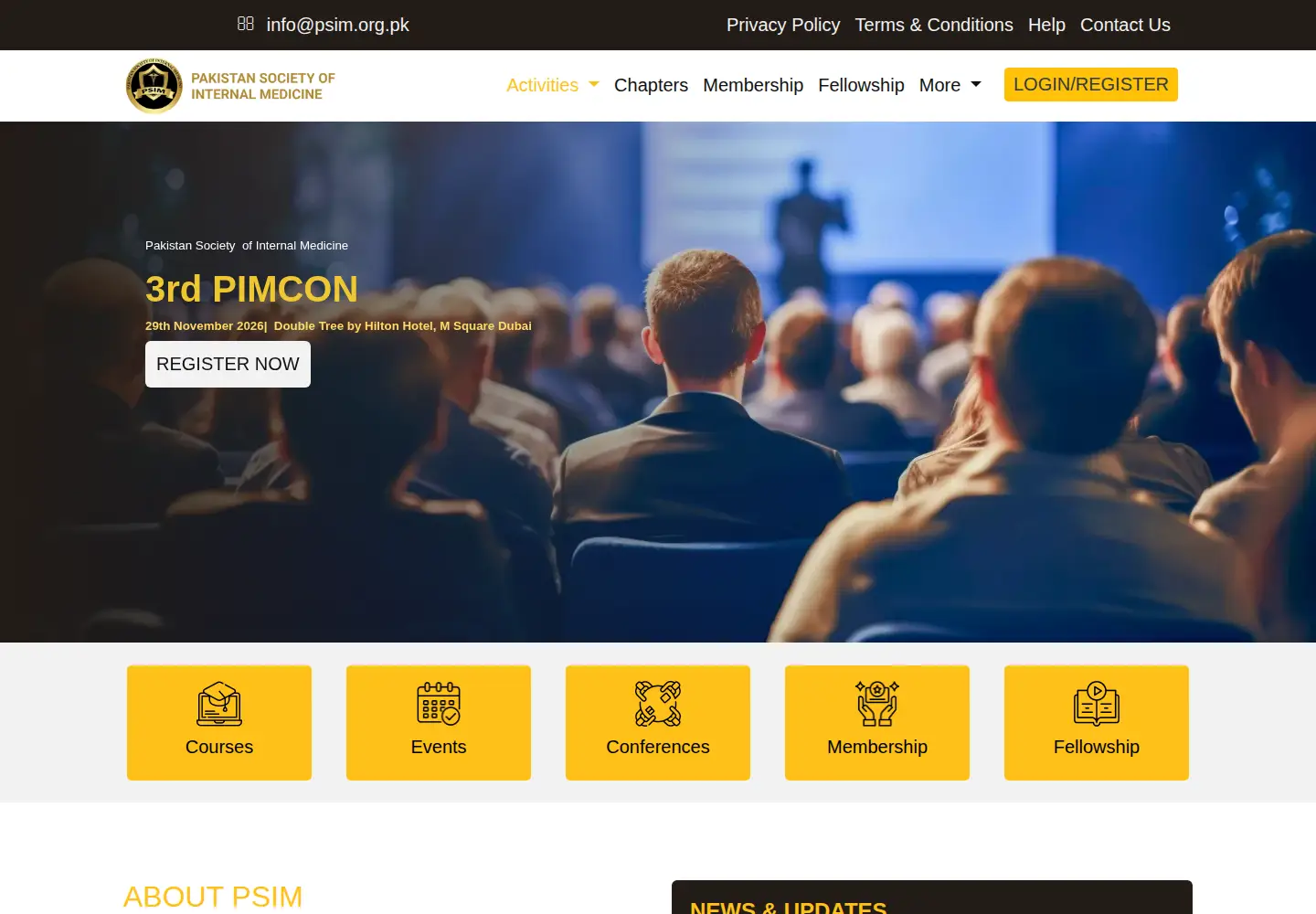 Screenshot of psim.org.pk