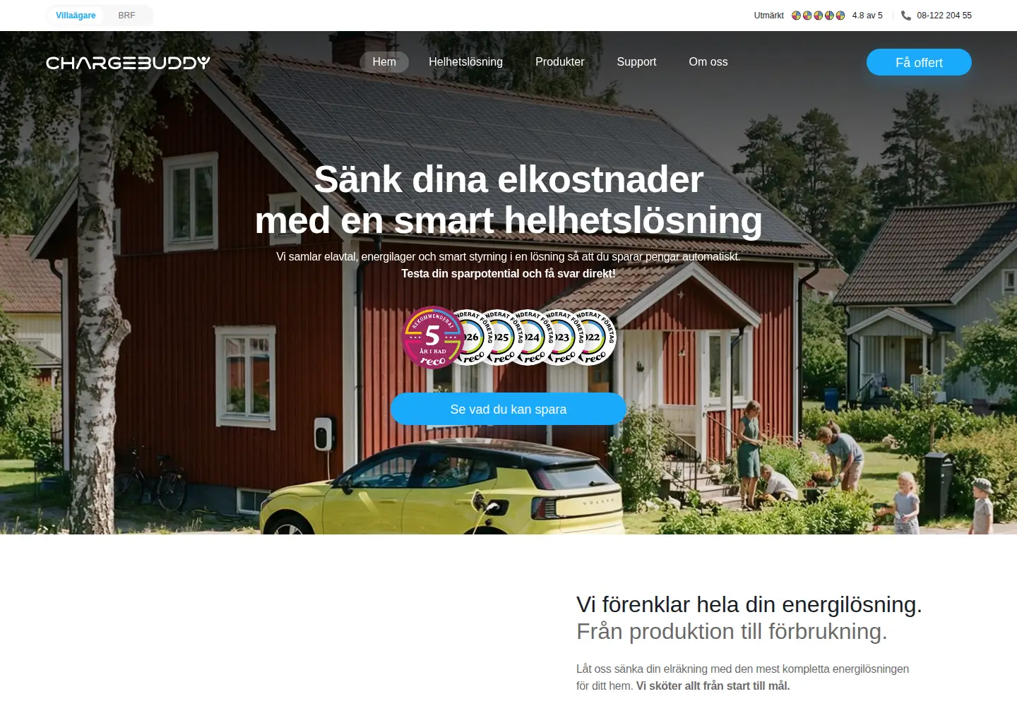 Screenshot of chargebuddy.se