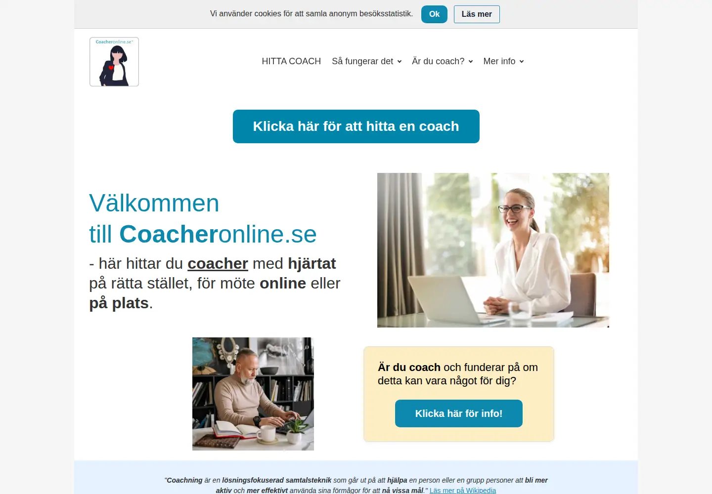 Screenshot of coacheronline.se