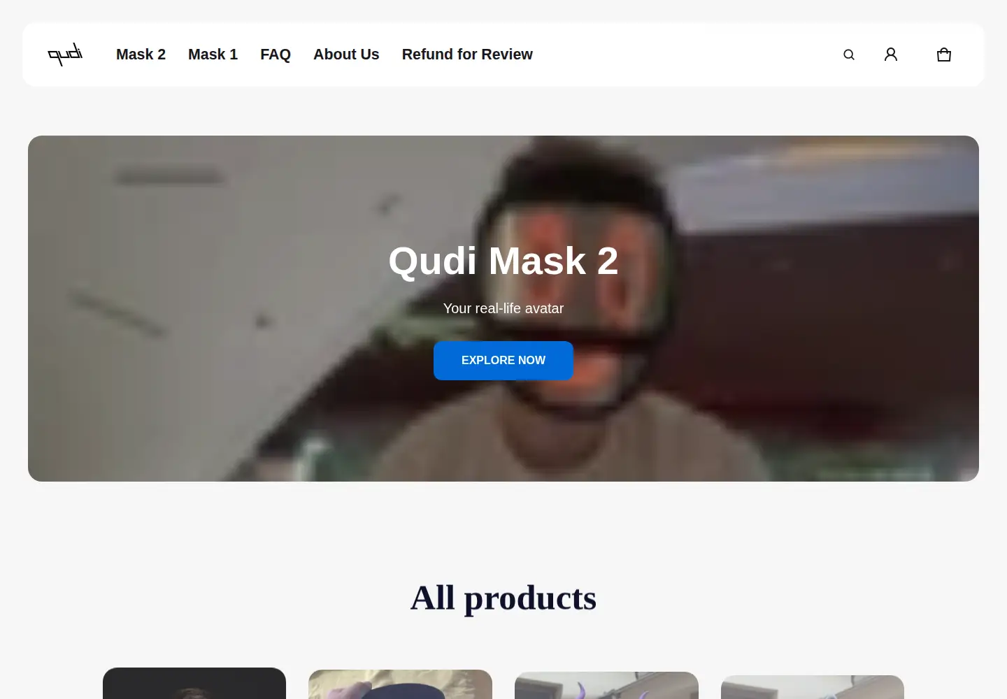 Screenshot of qudi.space