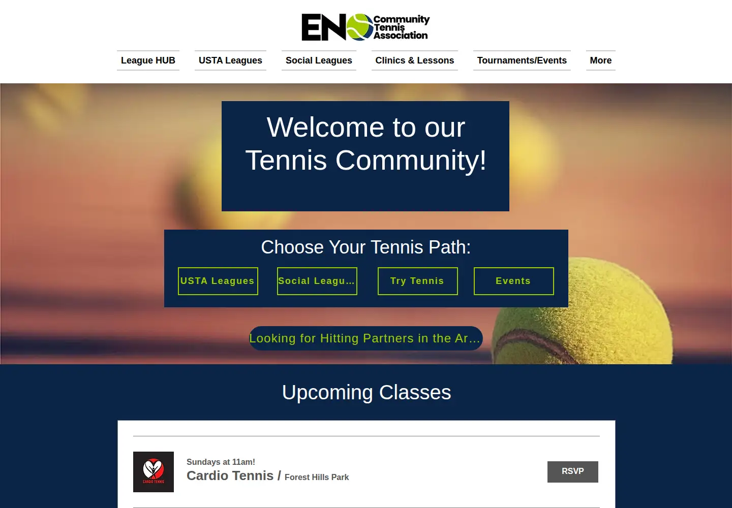 Screenshot of enocta.tennis