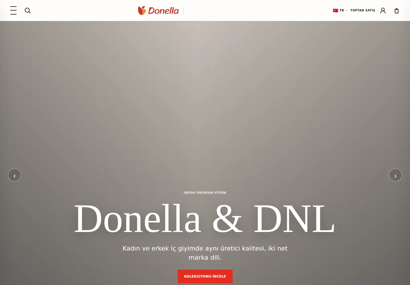 Screenshot of donella.com.tr