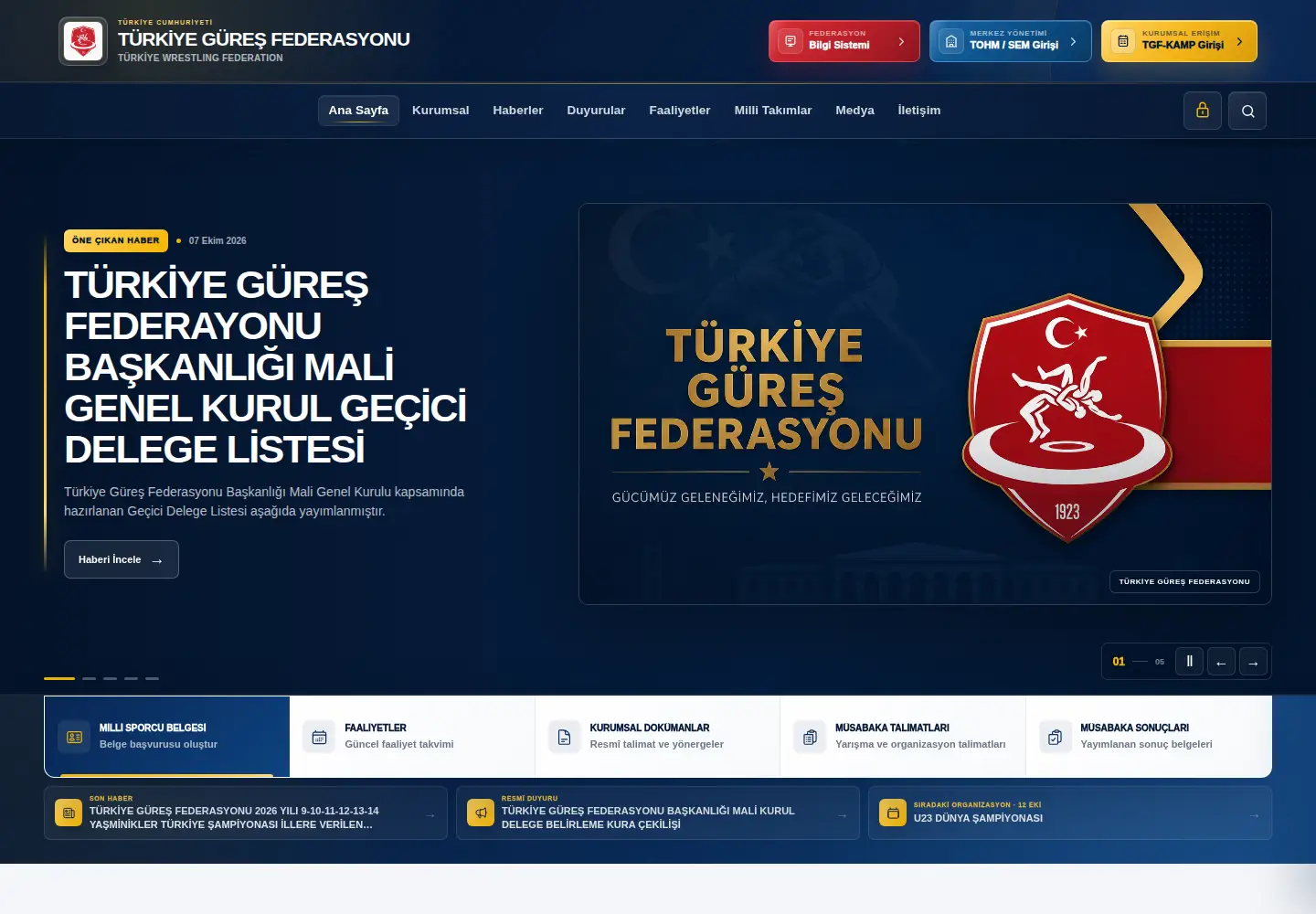 Captured homepage of tgf.tr in the current scan