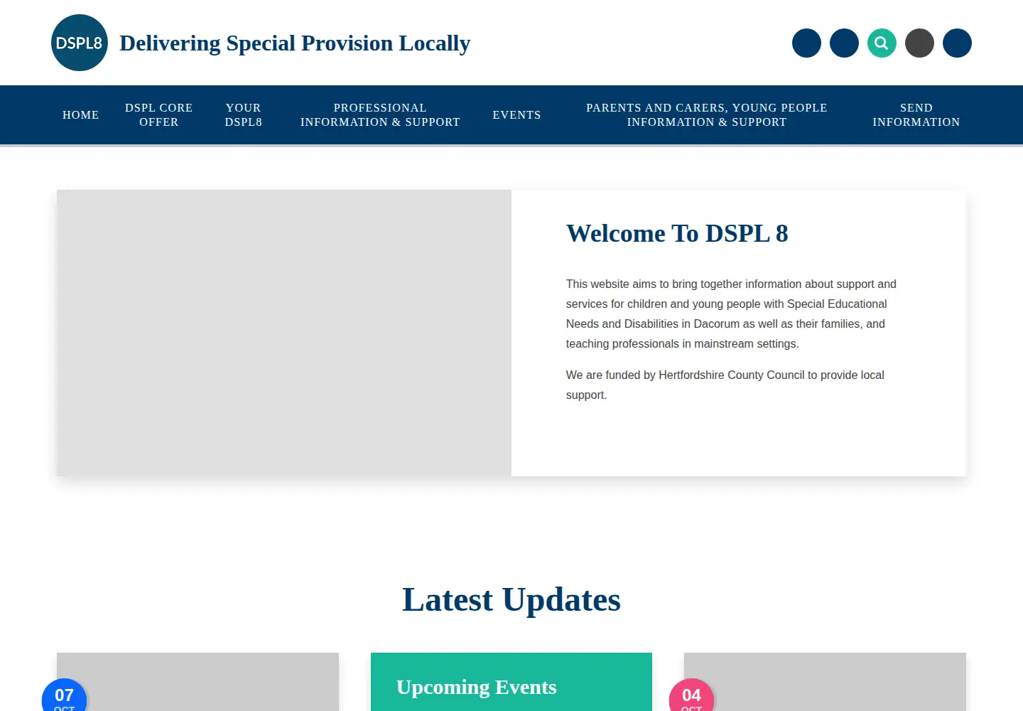 Screenshot of dspl8.co.uk