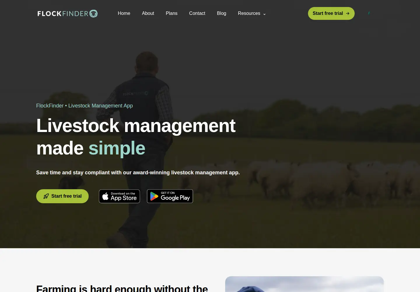 Screenshot of flockfinder.co.uk
