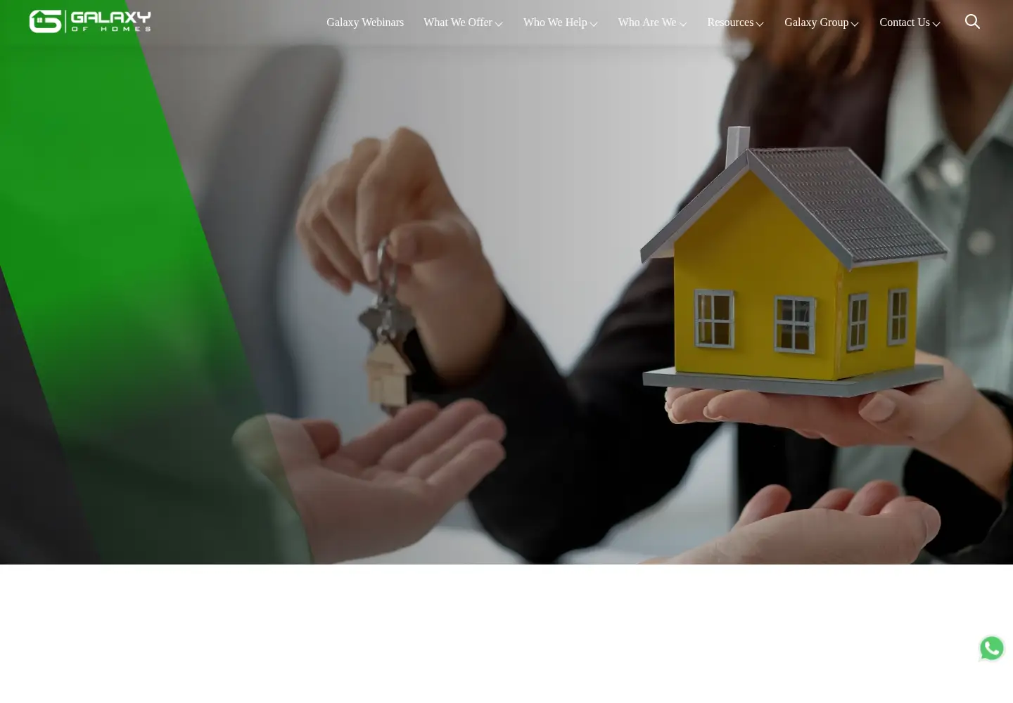 Captured homepage of galaxyofhomes.co.uk in the current scan
