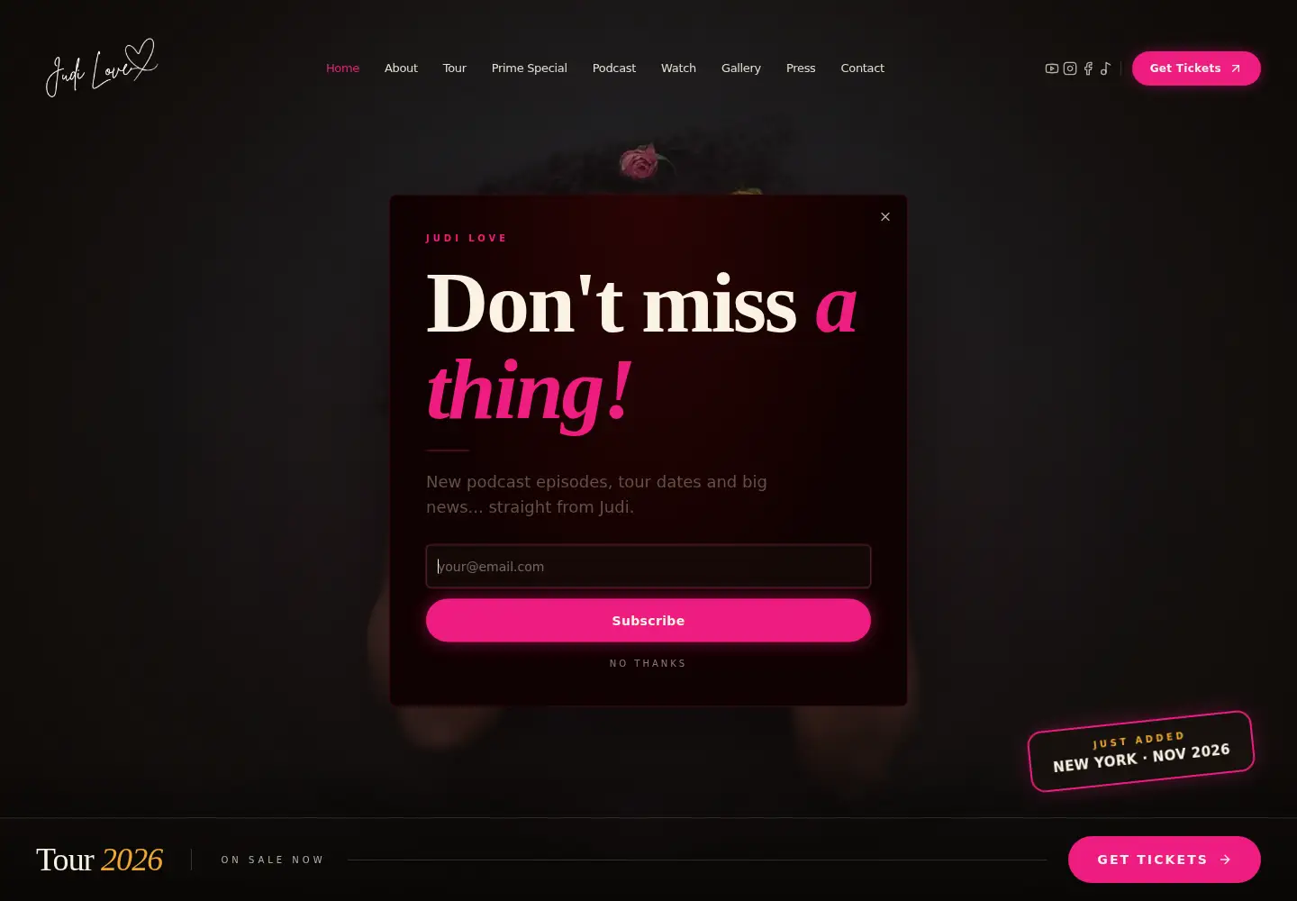 Screenshot of judilove.co.uk