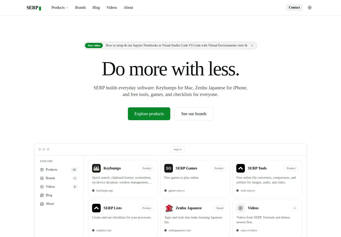 Screenshot of serp.wiki