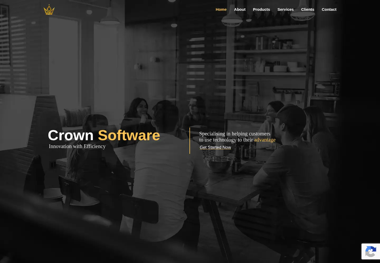 Captured homepage of crownsoftware.co.za in the current scan