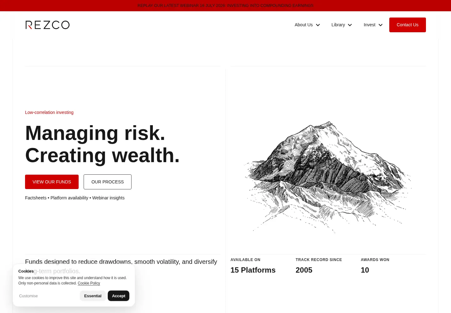 Screenshot of rezco.co.za