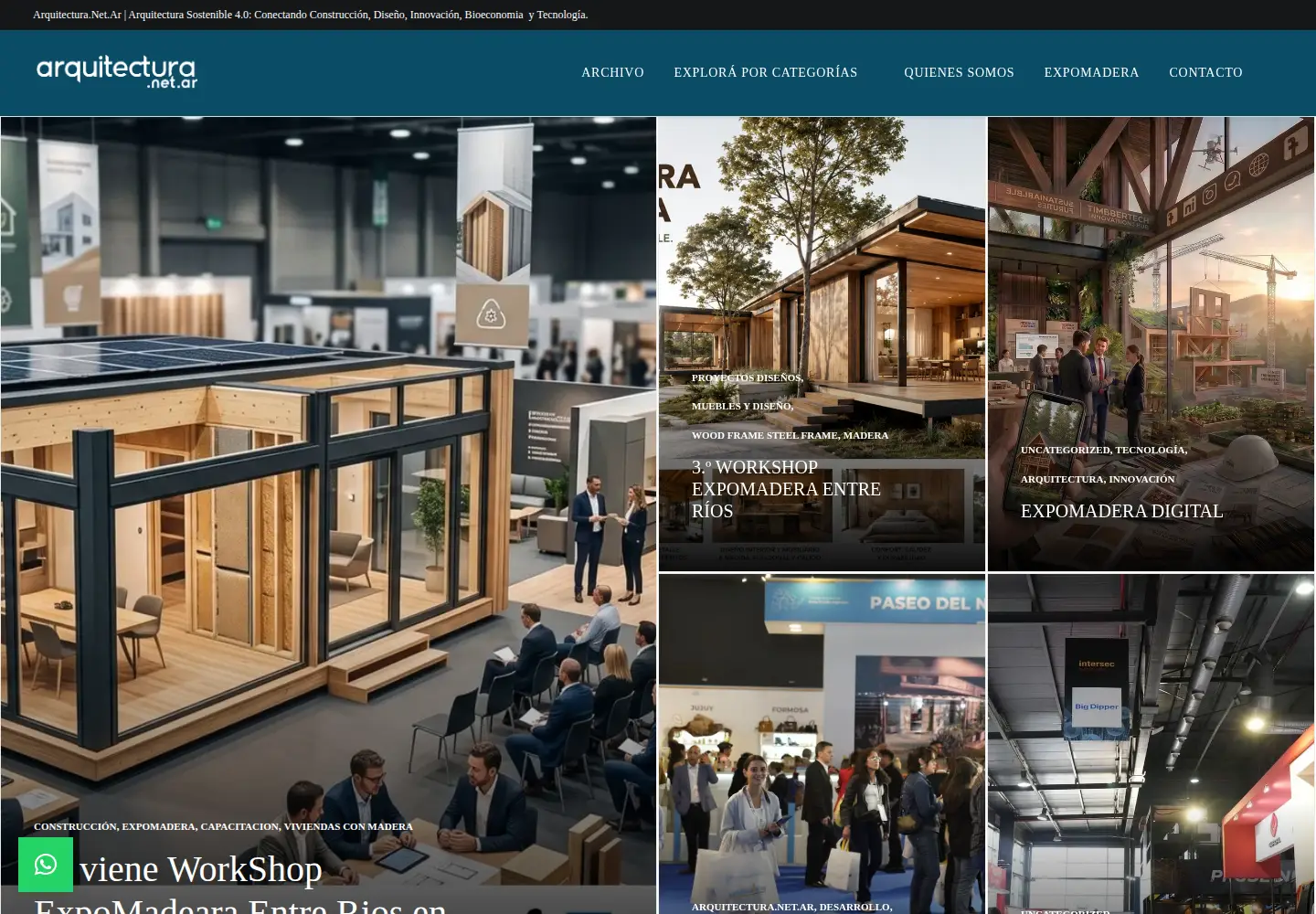 Screenshot of arquitectura.net.ar