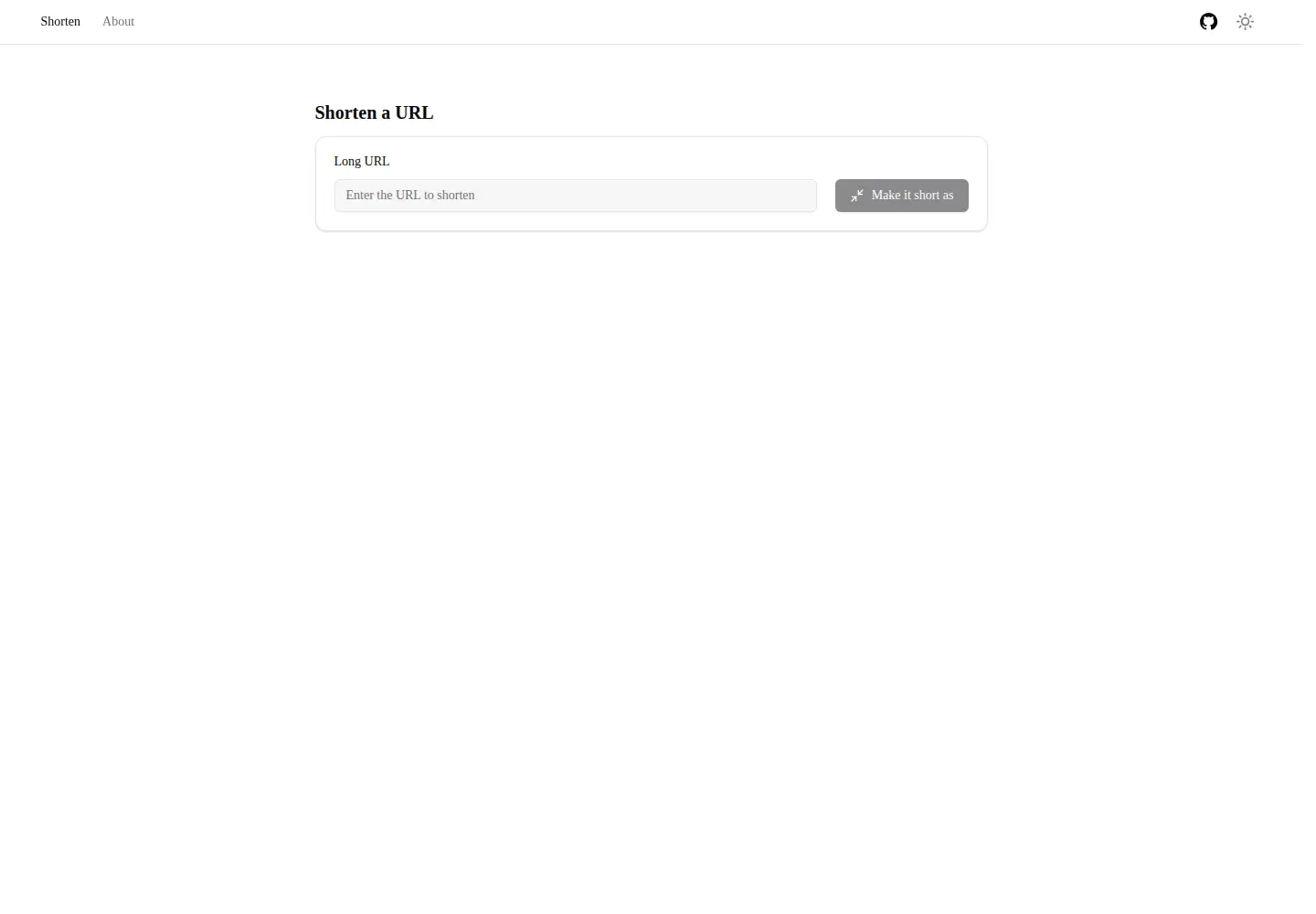 Screenshot of short.as