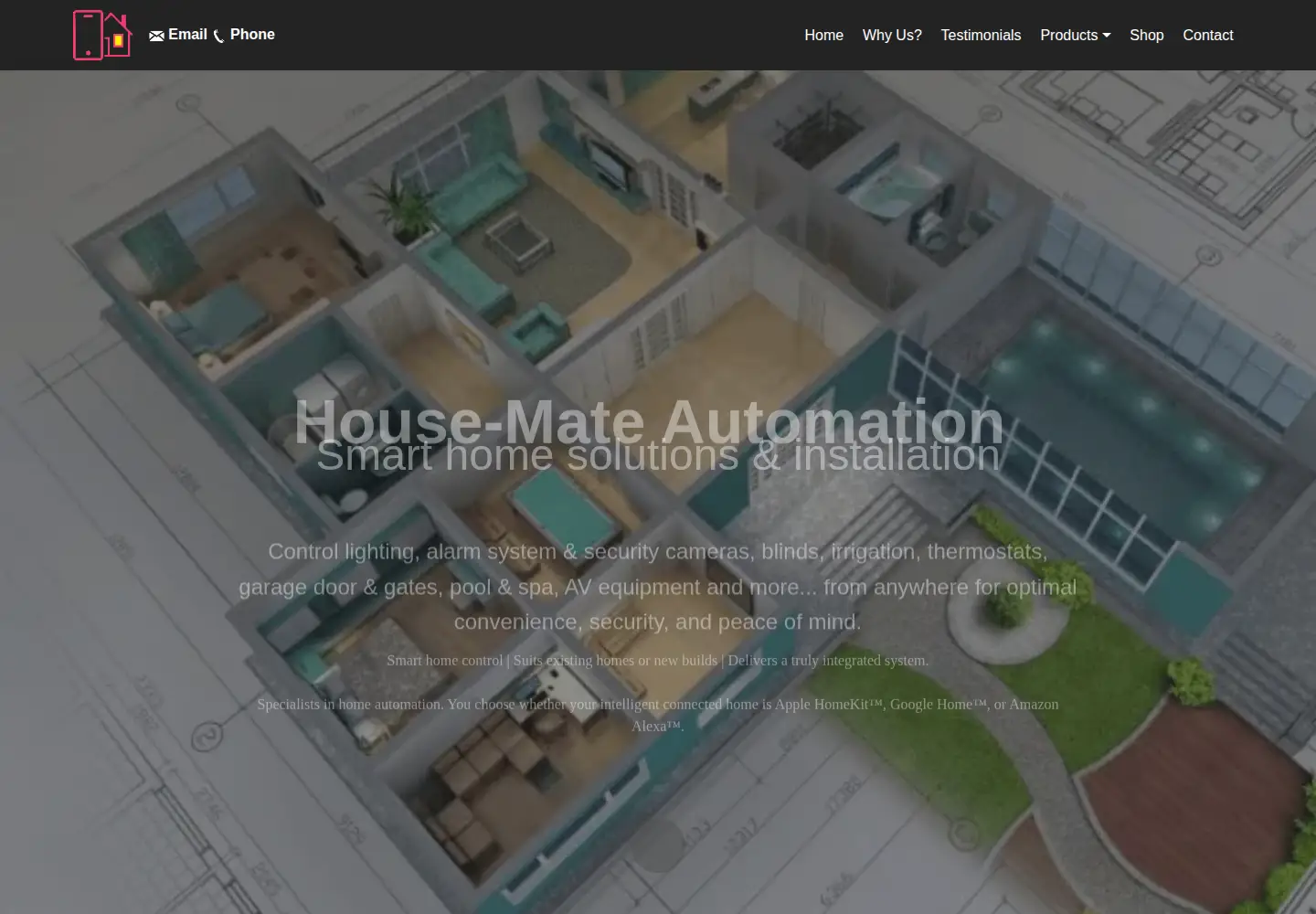 Captured homepage of house-mate.com.au in the current scan