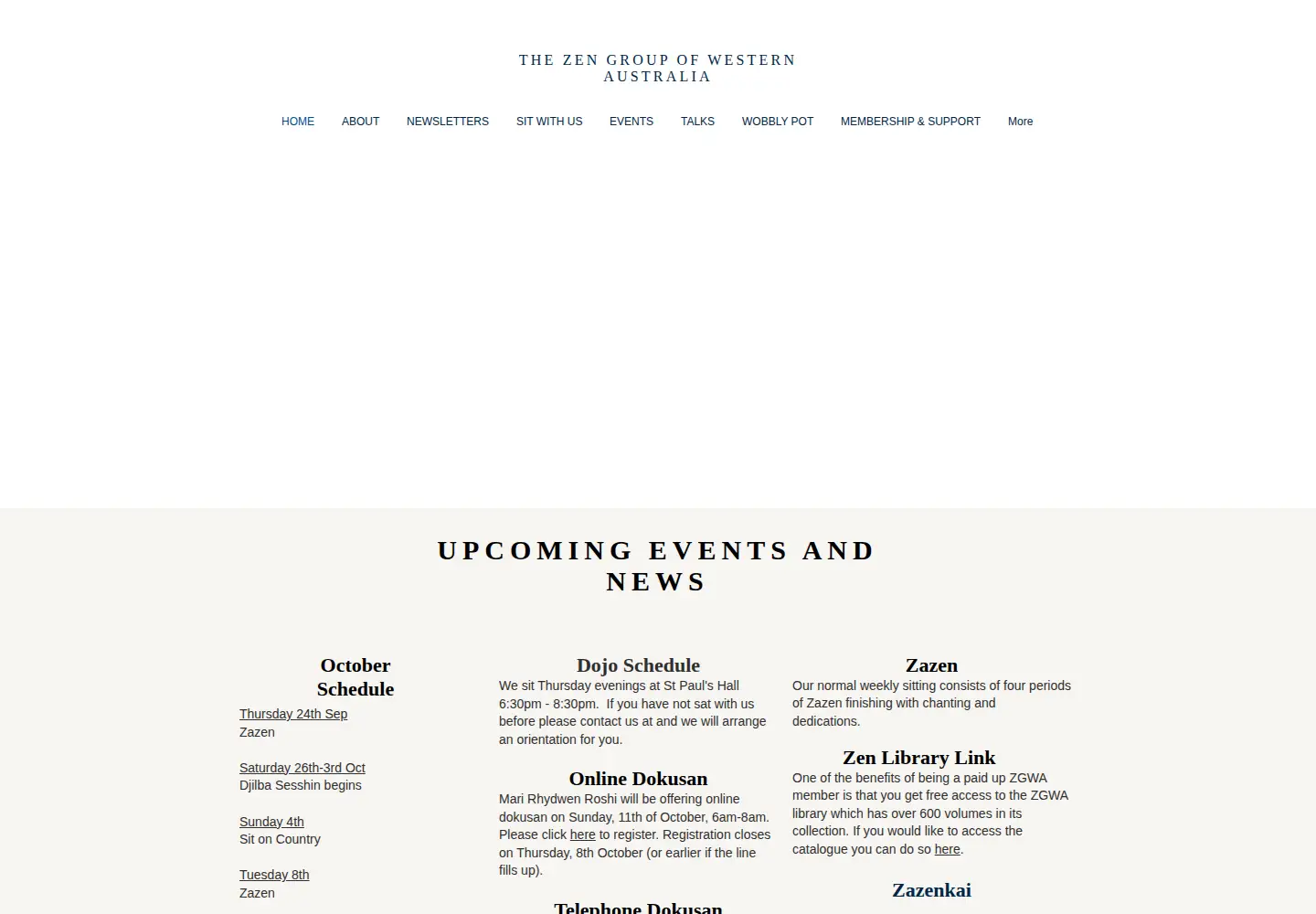 Screenshot of zgwa.org.au