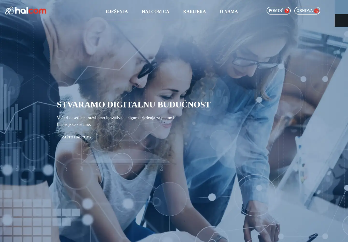 Screenshot of halcom.ba