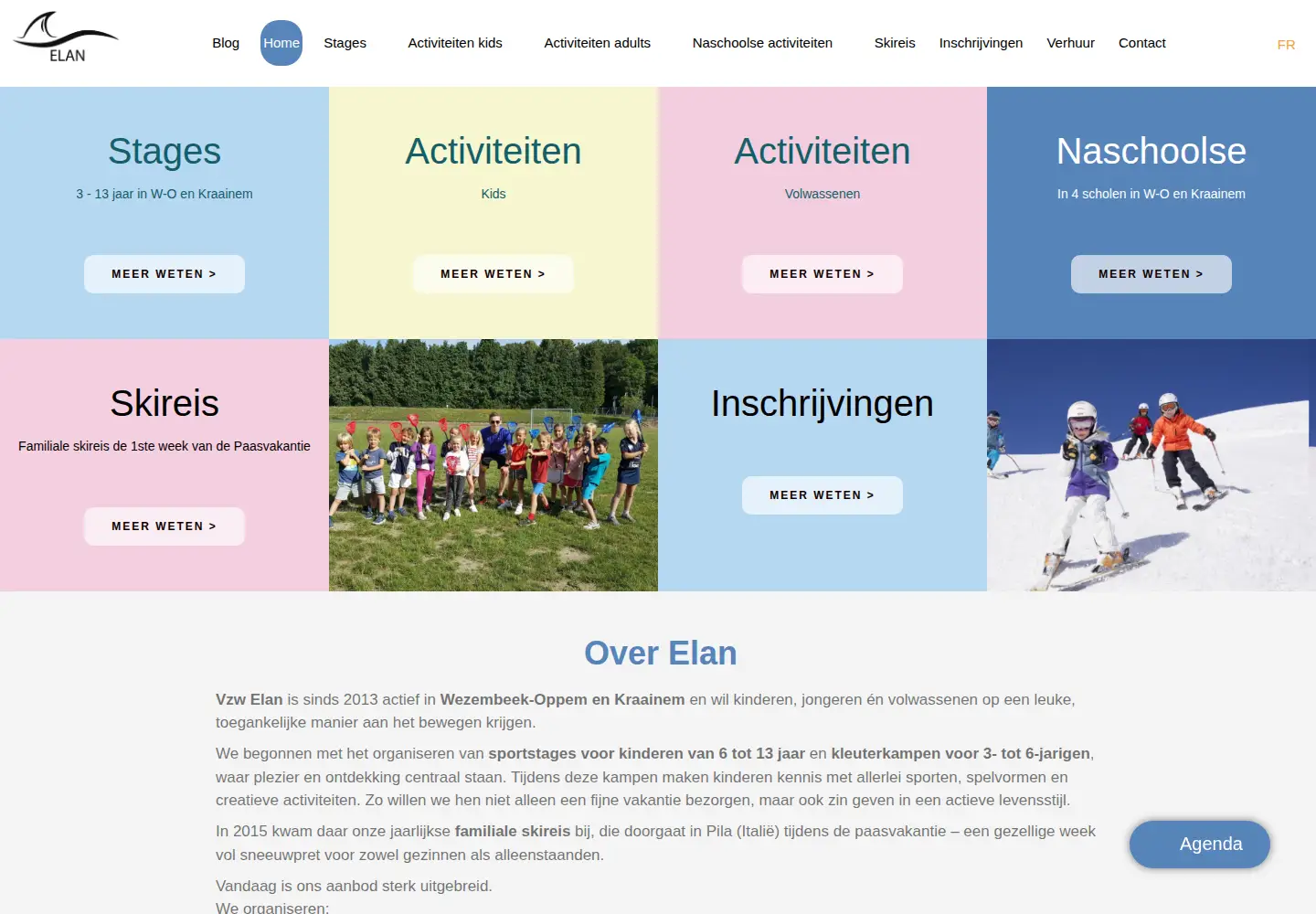 Captured homepage of elan2013.be in the current scan
