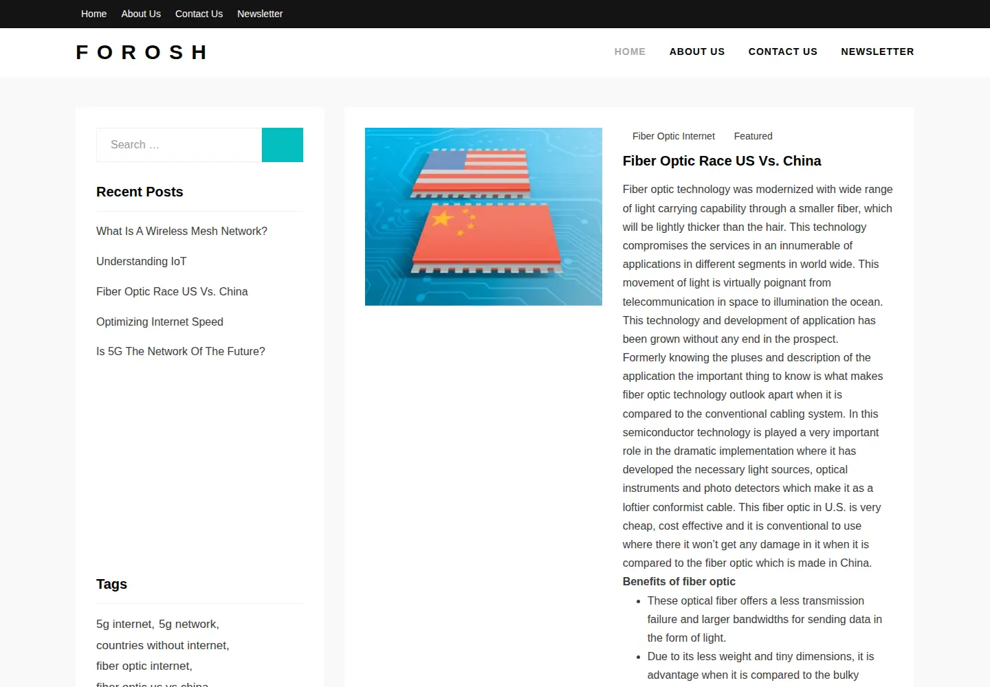 Captured homepage of forosh.biz in the current scan