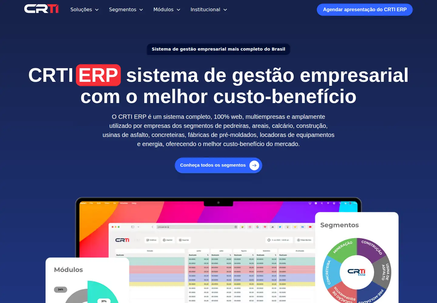 Screenshot of crti.com.br