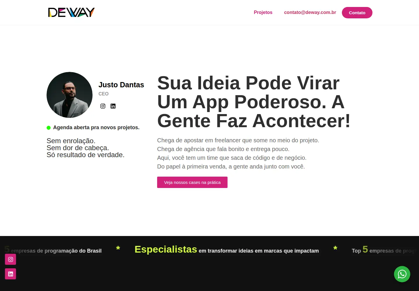 Screenshot of deway.com.br