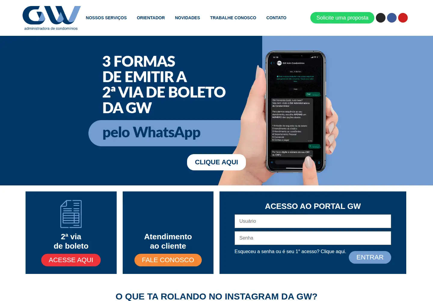 Screenshot of gwonline.com.br