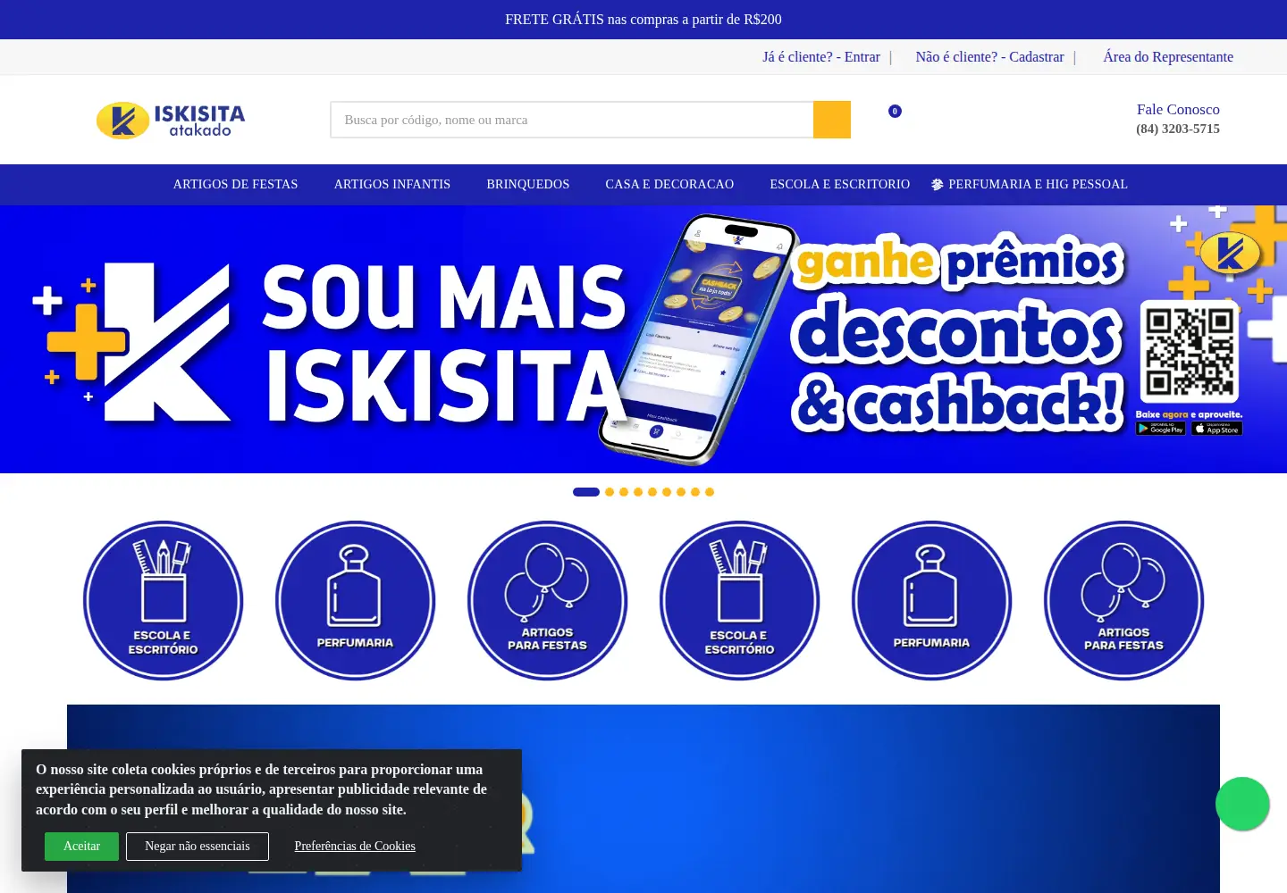 Screenshot of iskisita.com.br