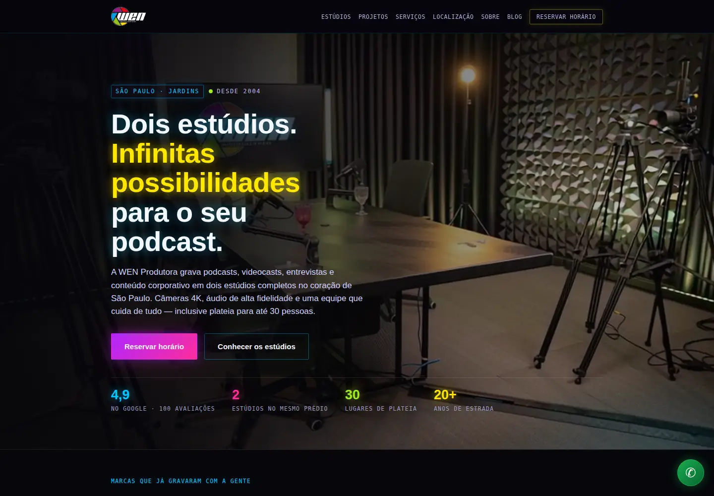 Screenshot of wenprodutora.com.br