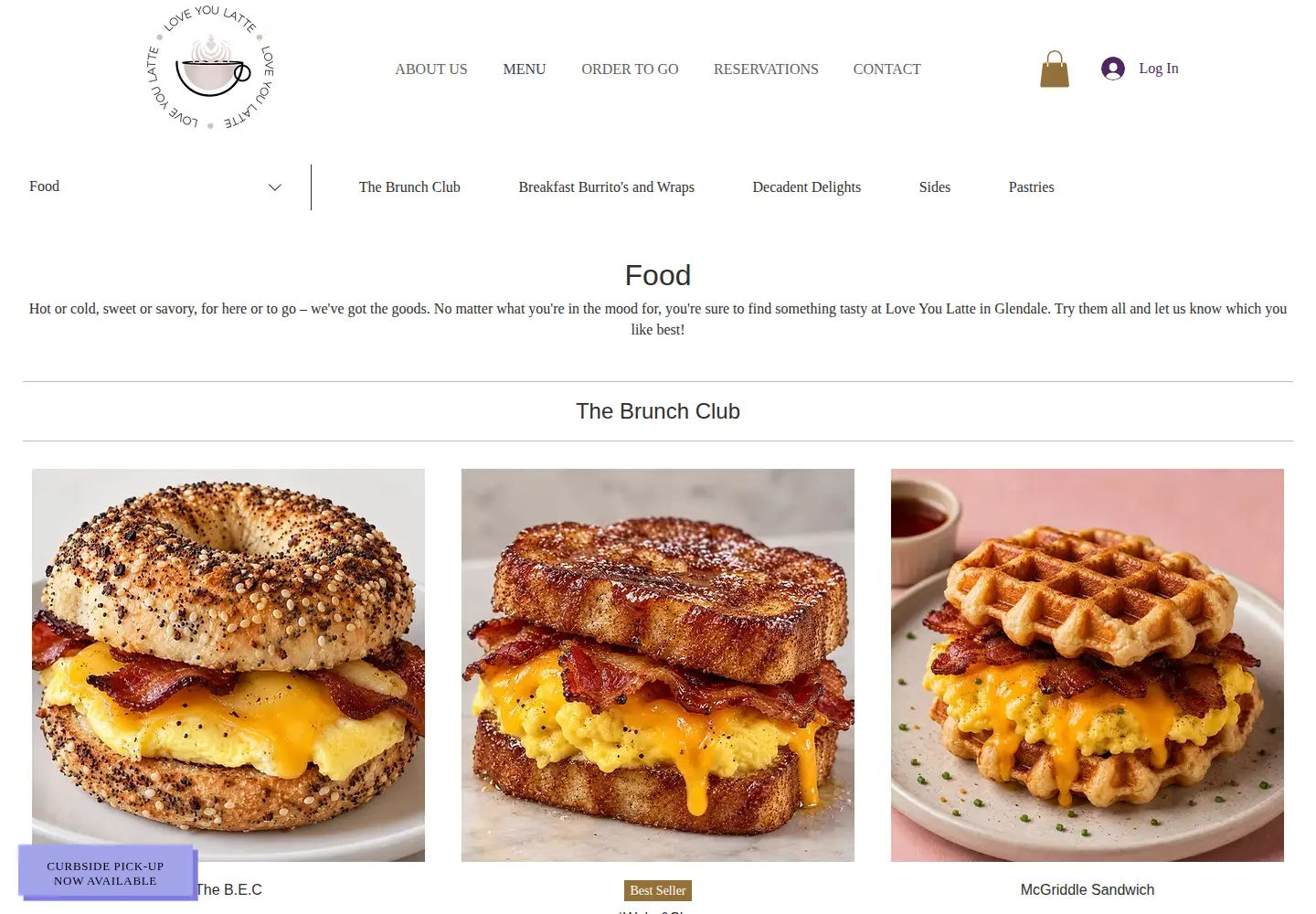 Screenshot of loveyoulatte.cafe
