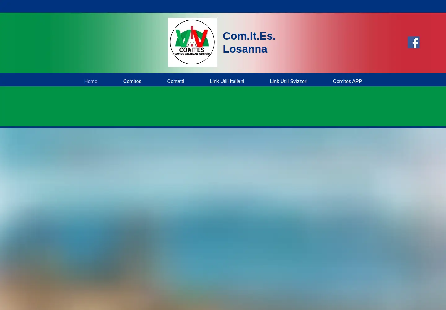Captured homepage of comiteslosanna.ch in the current scan