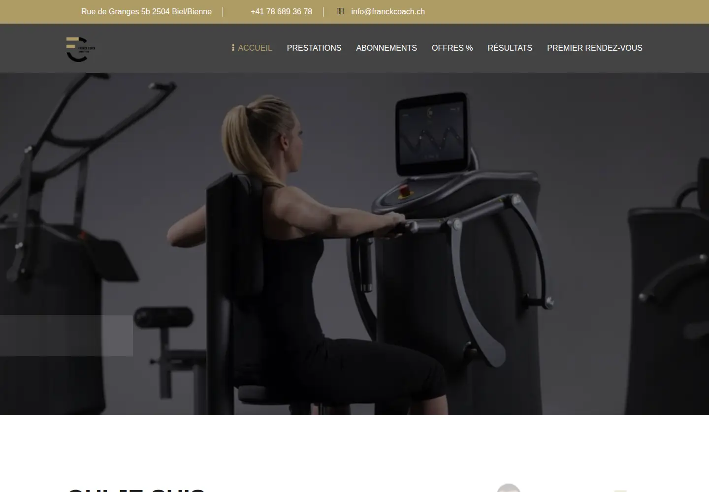 Screenshot of franckcoach.ch