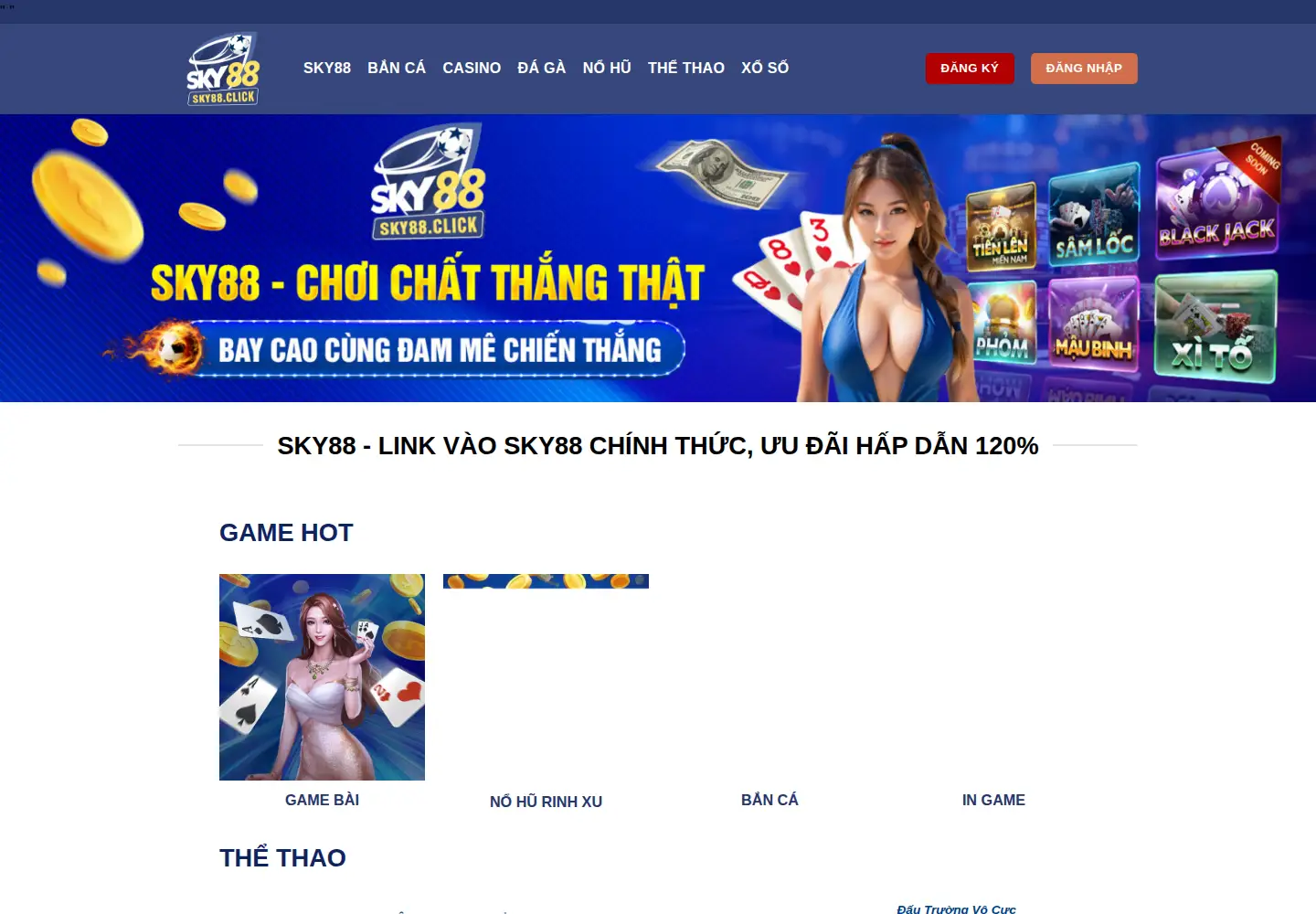 Screenshot of sky88.click