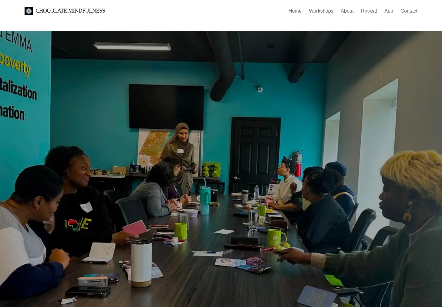 Screenshot of chocolatemindfulness.co